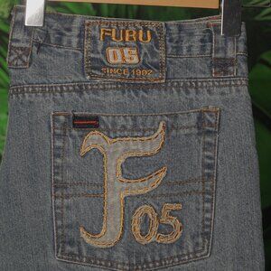 VINTAGE 90's FUBU JEANS Embroidered MENS 1990's FUBU CLASSIC PANTS BAGGY